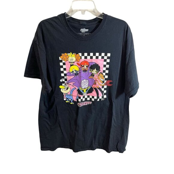 Powerpuff Girls Men's 2X T-Shirt Black with Powerpuff Girls Short Sleeve Unisex - Picture 1 of 5